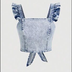 SHEIN Blue Denim 100% Cotton